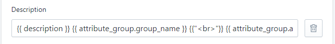 Description settings in Stockeo automation for created description automatically