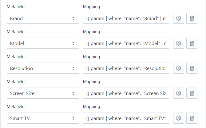 How to get the value to be stored in the metafield from the param node