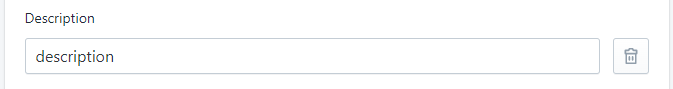 Stockeo: basic settings for the description field
